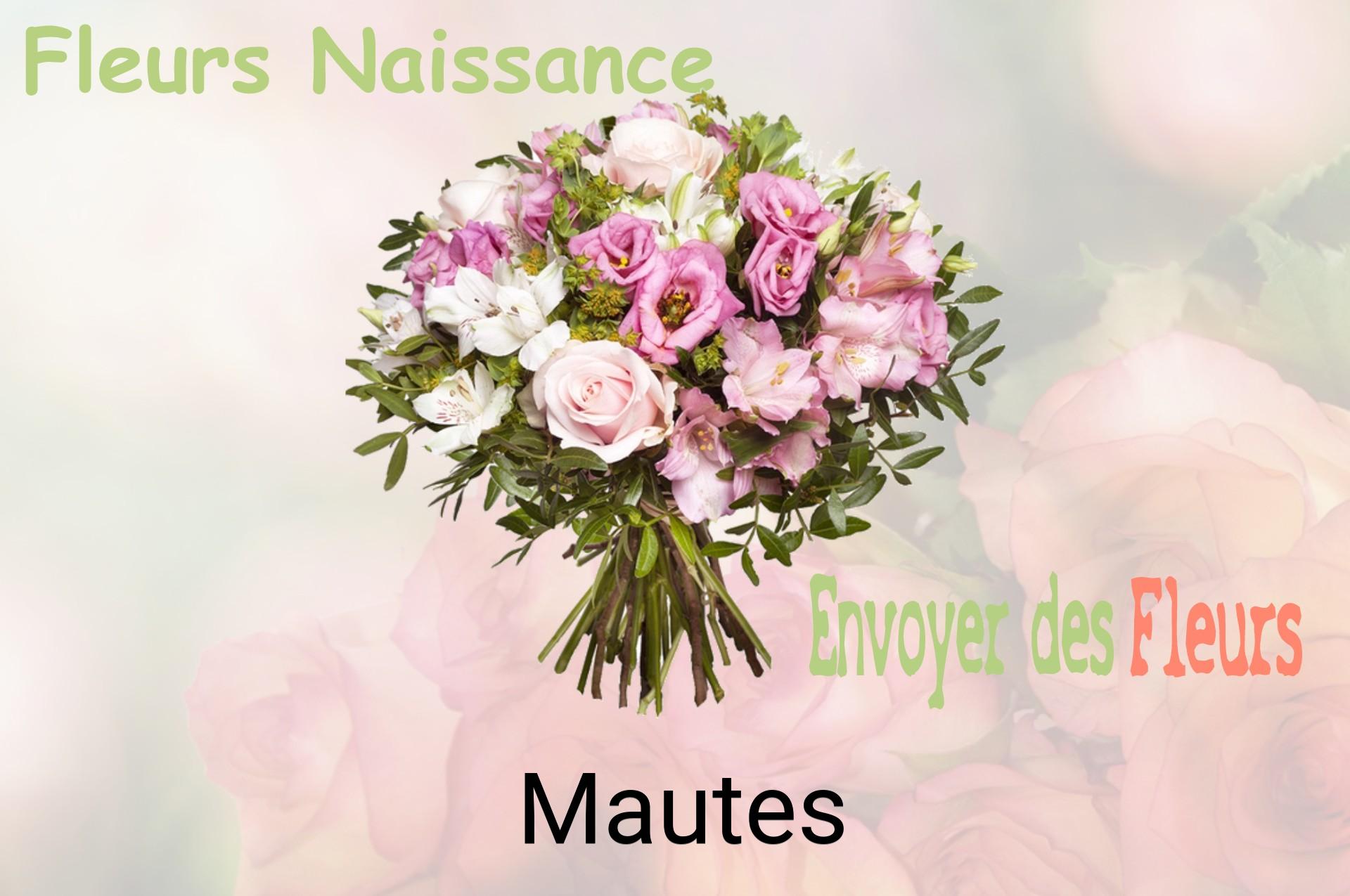 Bouquet de fleurs de naissance livré à Mautes